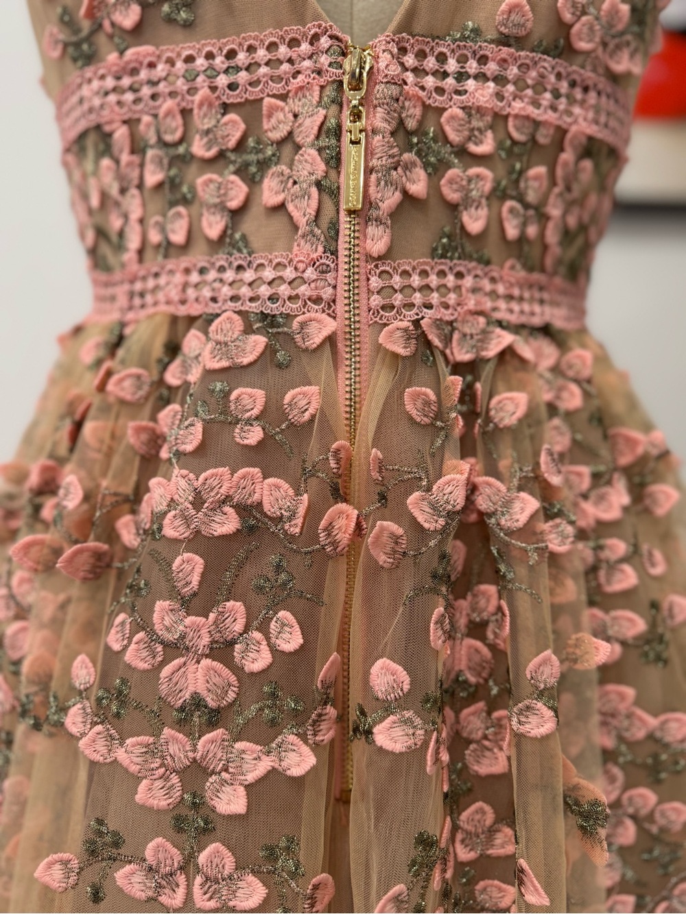 Bronx and Banco Megan Floral Embroidered A-Line Maxi Dress - Picture 9 of 15